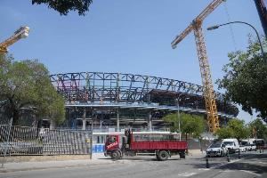 每体：巴萨展示新诺坎普施工最新进展，球场内部一些细节仍未完工